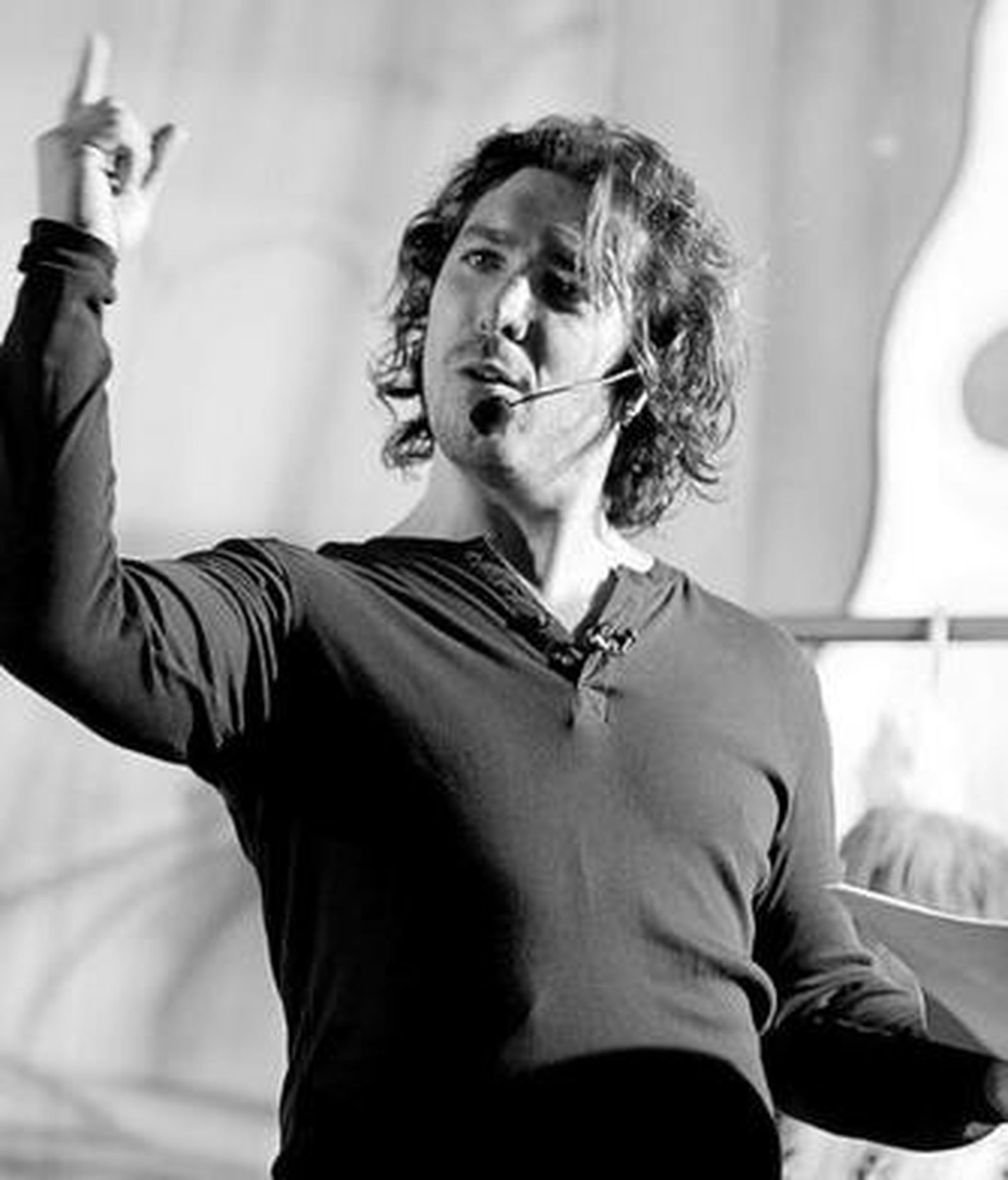 Miguel Nández en un momento de su pregón anoche en La Salle Viña.