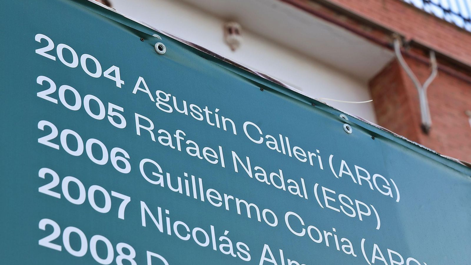 El nombre de Rafael Nadal, grabado en el cuadro de honor de la Copa del Rey.