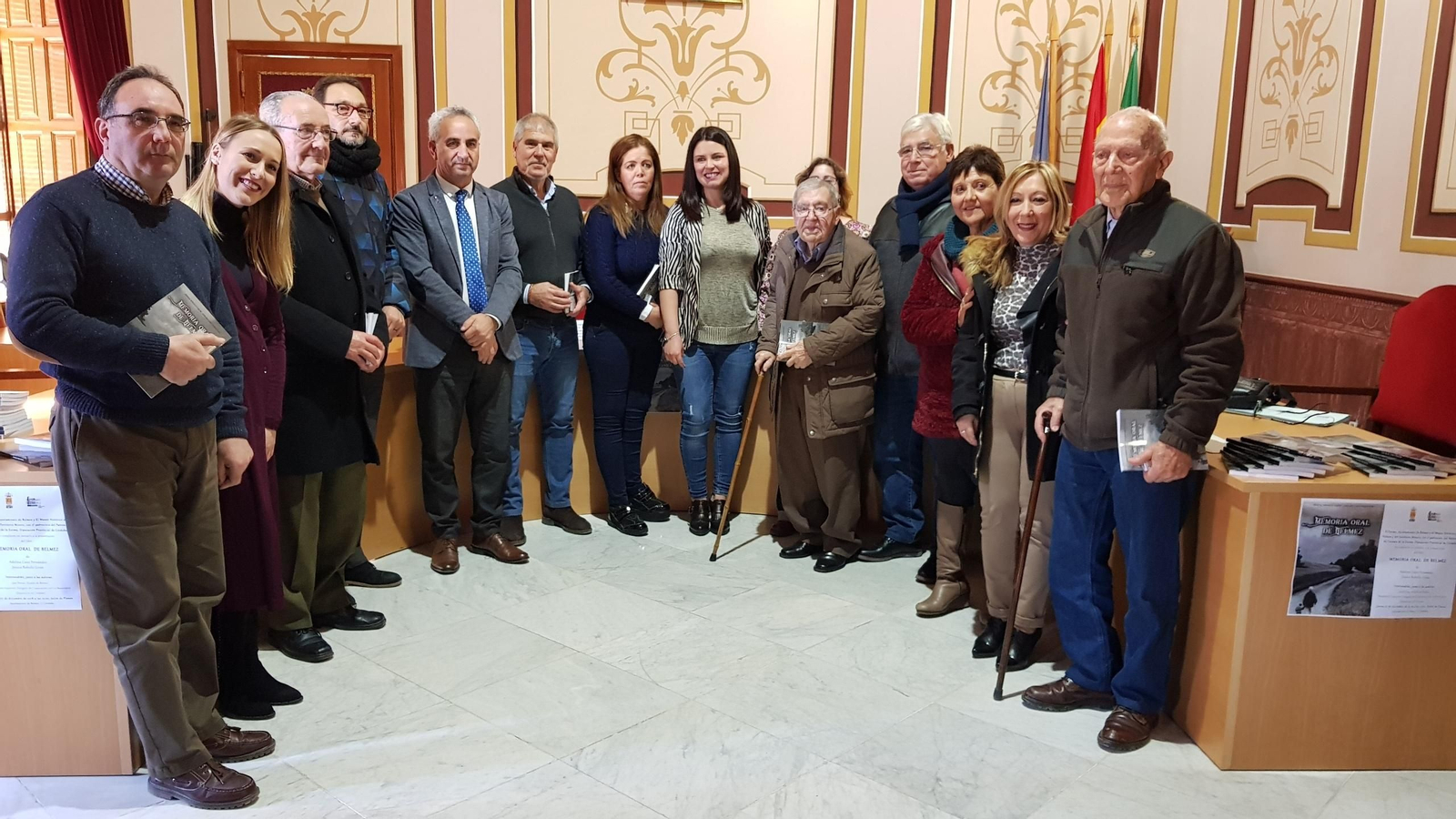 Presentación del ejemplar en el Ayuntamiento belmezano