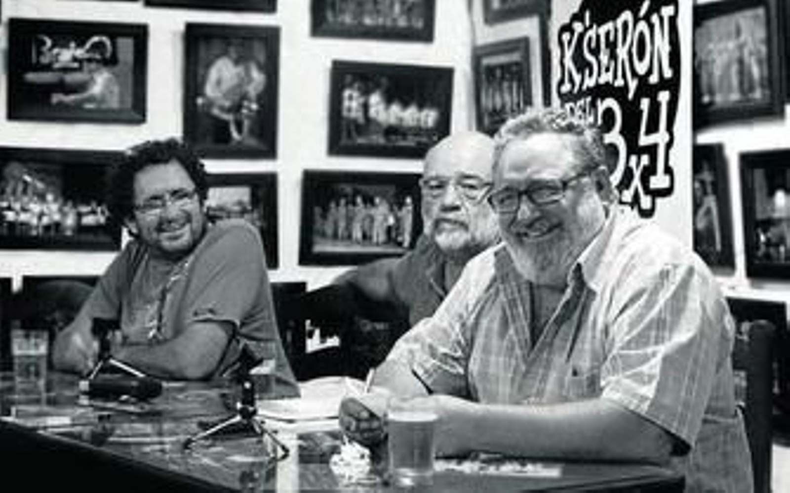 De derecha a izquierda, Paco Rosado, 'El Gómez' y Emilio Rosado, durante su charla en el K'serón.