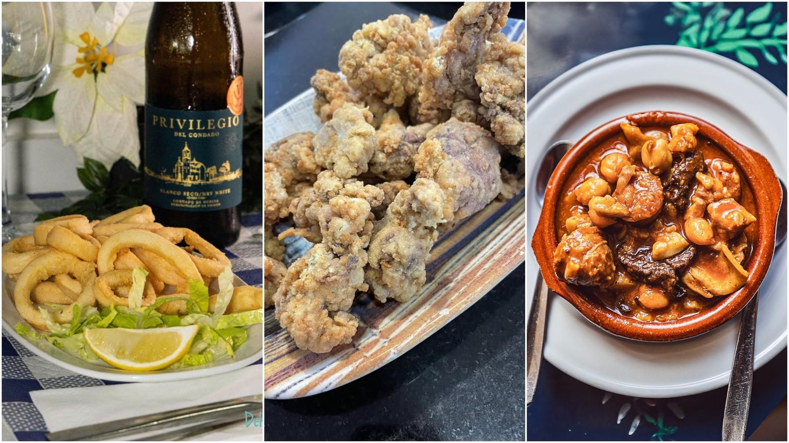 Platos de restaurantes como DeHuelva, Casa Gaspar Jaén y Er Pichi de Cái.