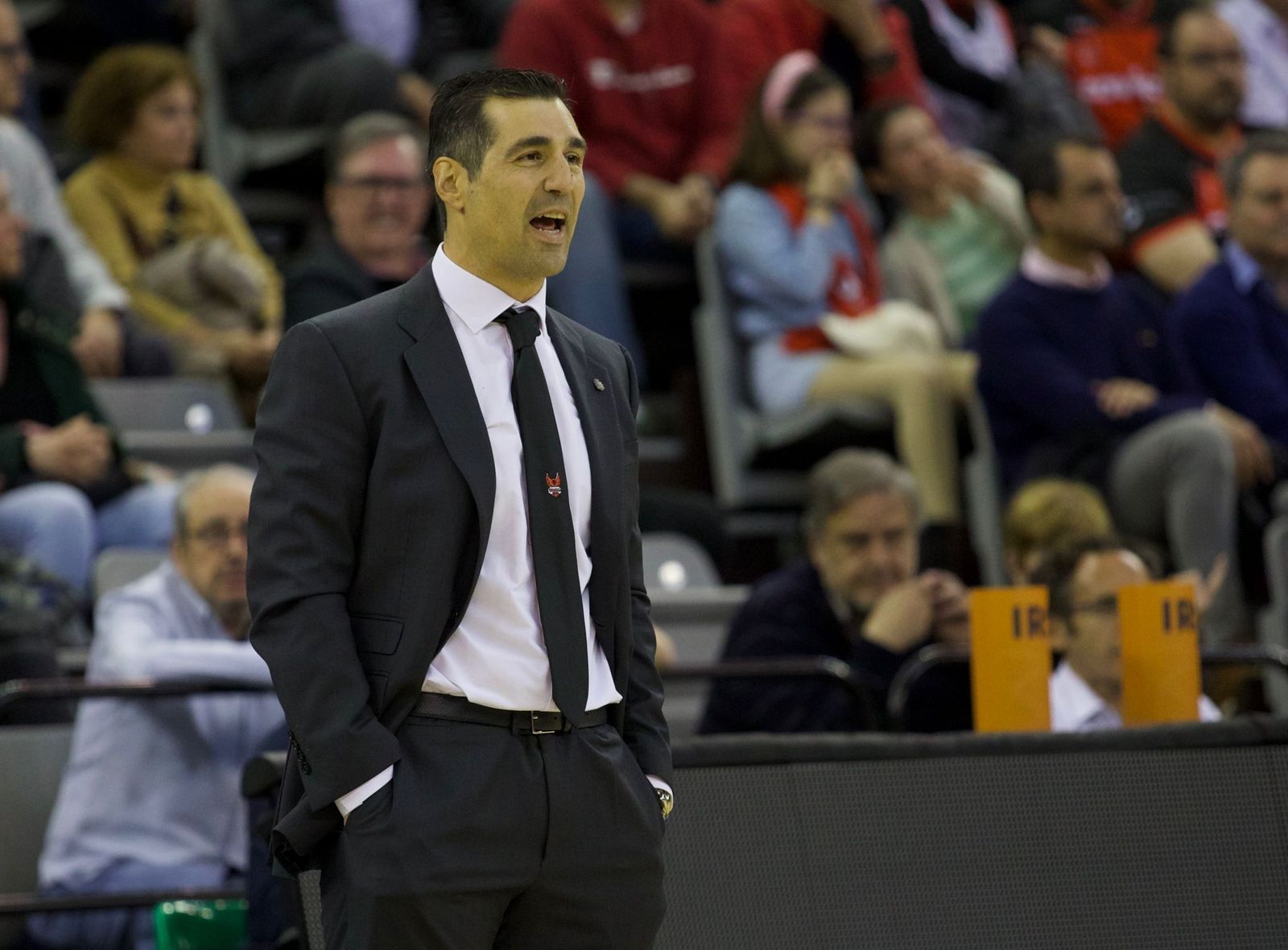 Pablo Pin, en el partido de este sábado ante el Gran Canaria