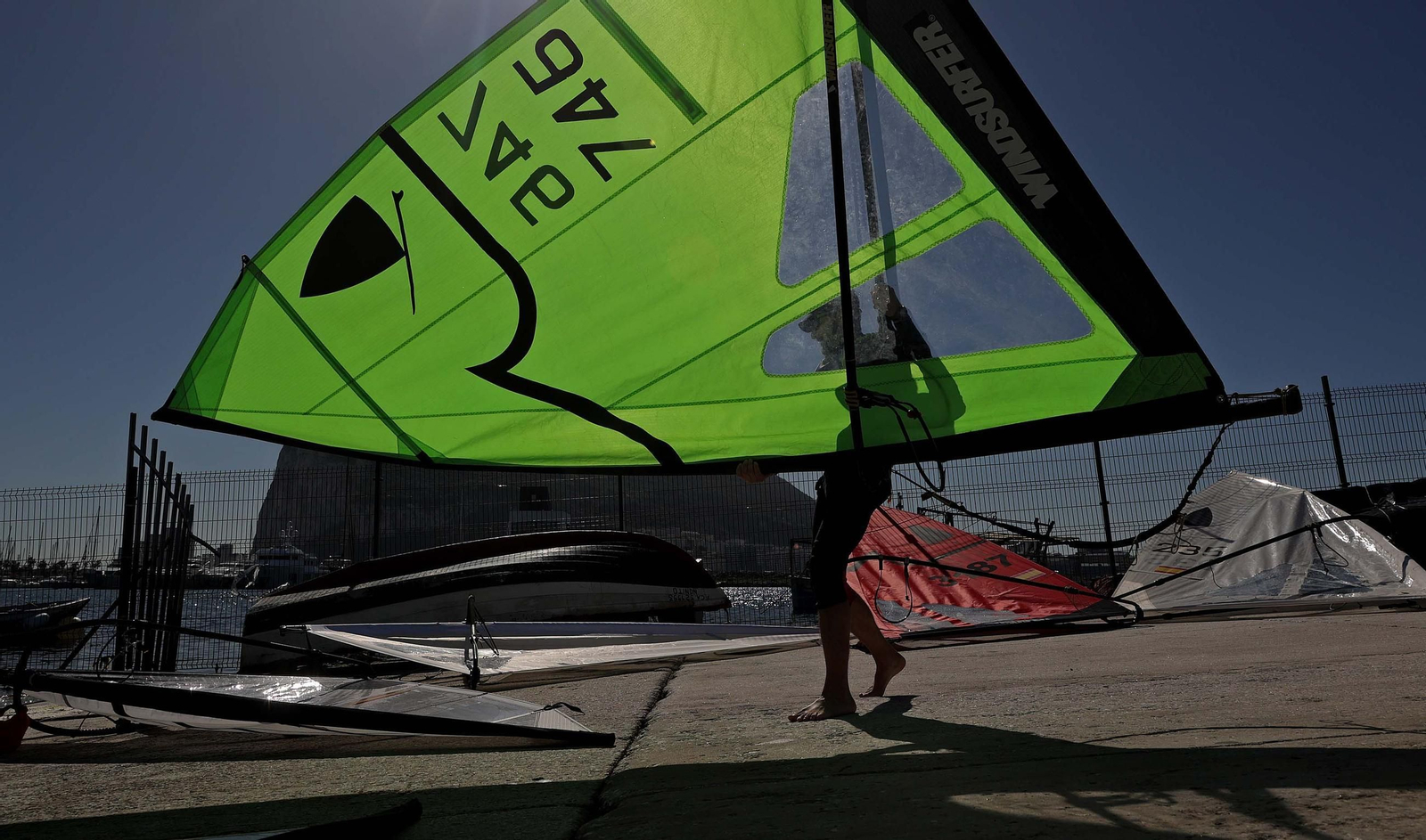 Fotos de la segunda jornada de la Copa de Andalucía de la clase windsurfer en La Línea