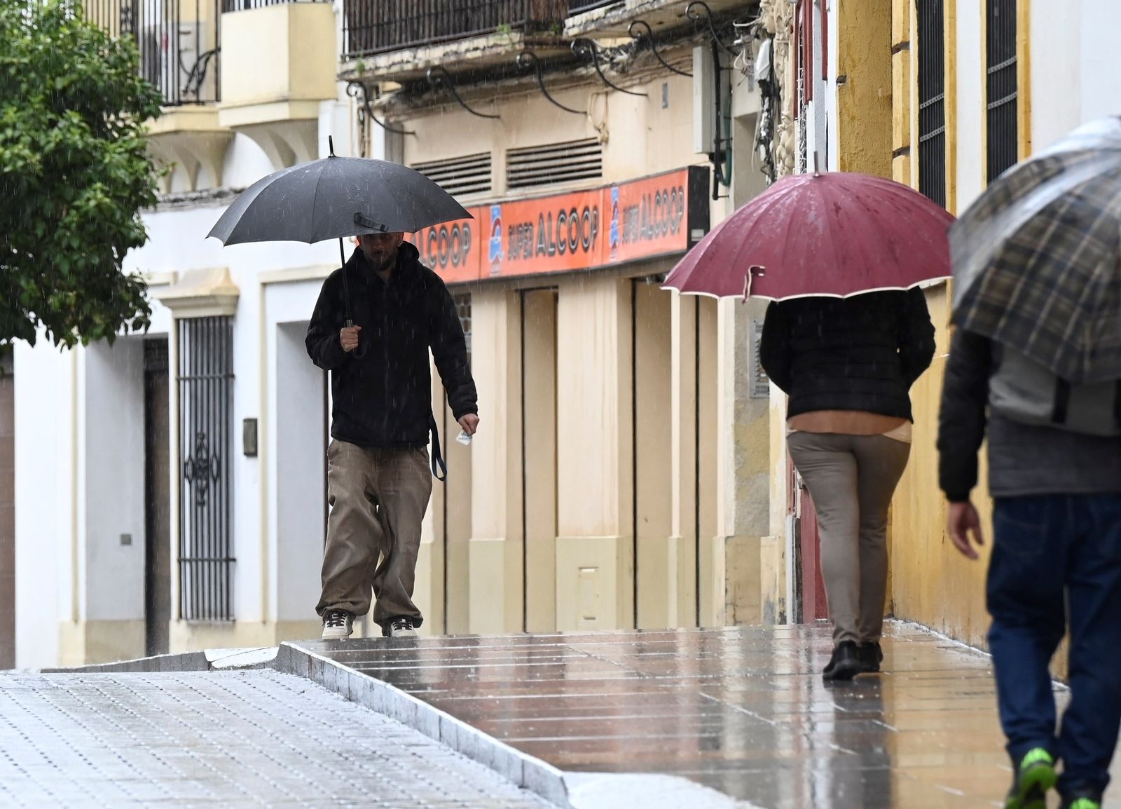 La lluvia que deja la borrasca Konrad en Córdoba, en imágenes