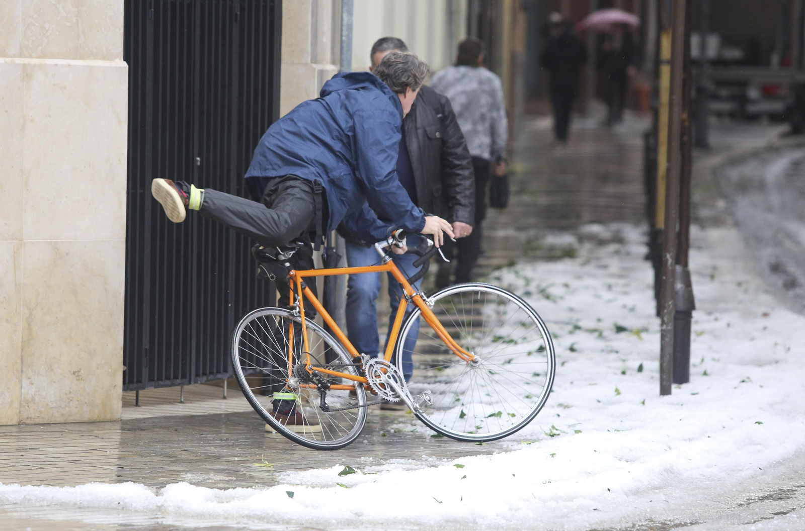 Fotos de la fuerte granizada registrada en Málaga