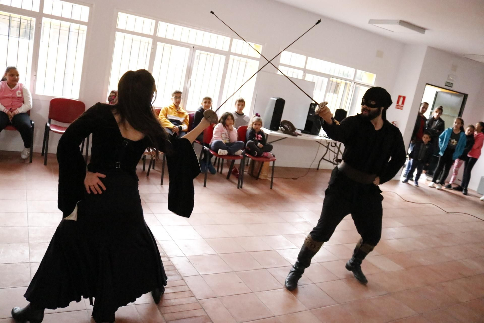 Un momento de la exhibición desarrollada en Puente Mayorga