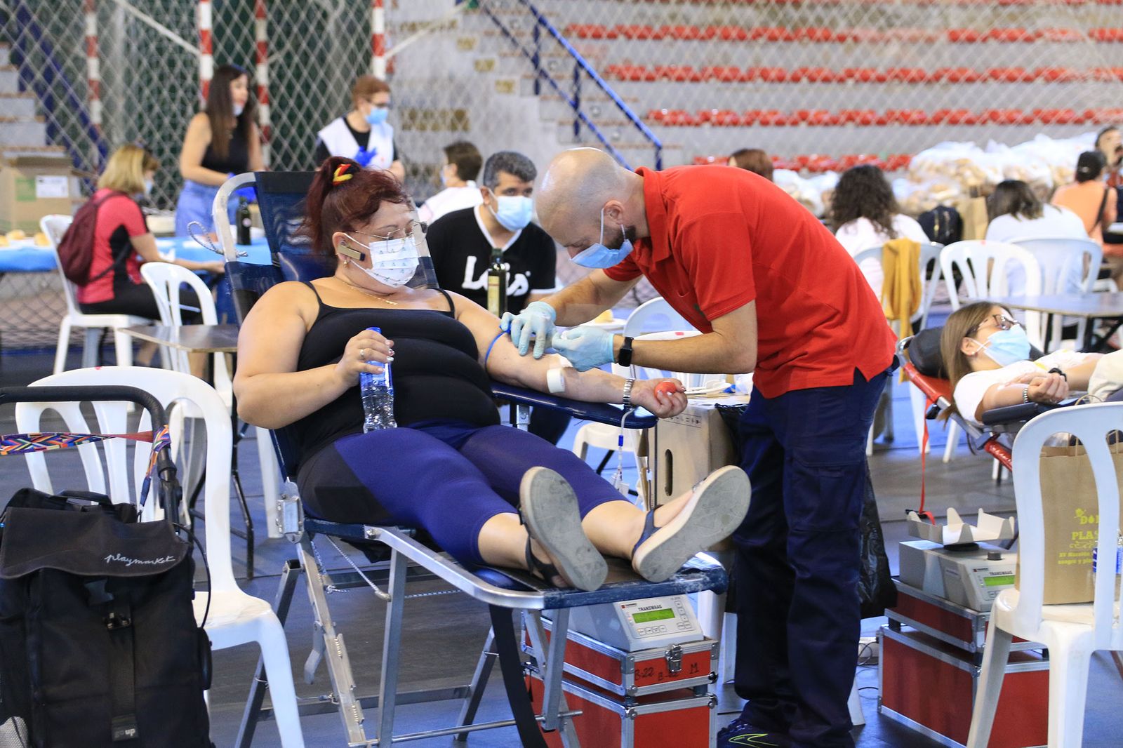 El pabellón Rafael Florido acoge el récord de donantes de sangre