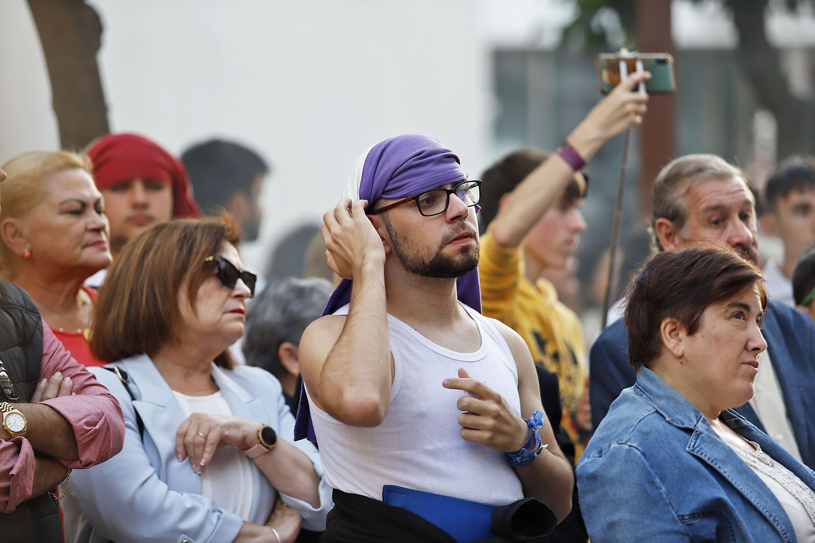 Imágenes del Sagrado corazón de Jesús en procesión por las calles del centro