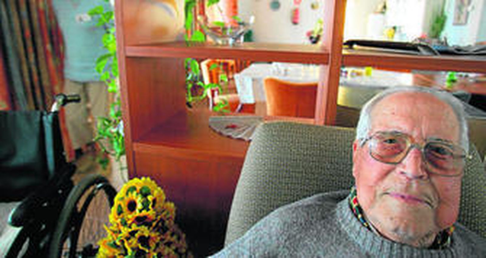 Un usuario de cuidados paliativos.