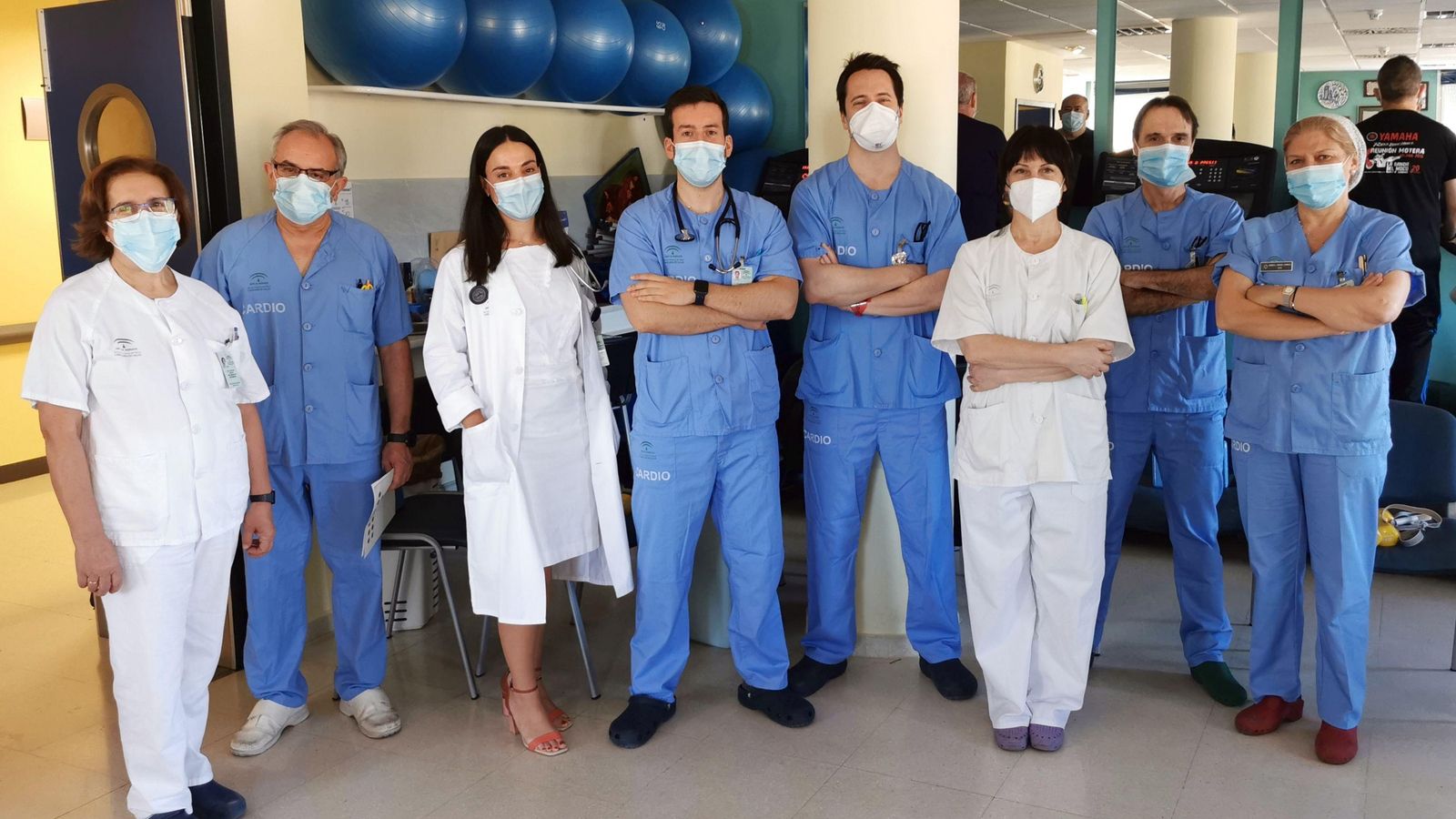 Profesionales de la Unidad de Rehabilitación Cardíaca del Hospital Universitario de Valme.