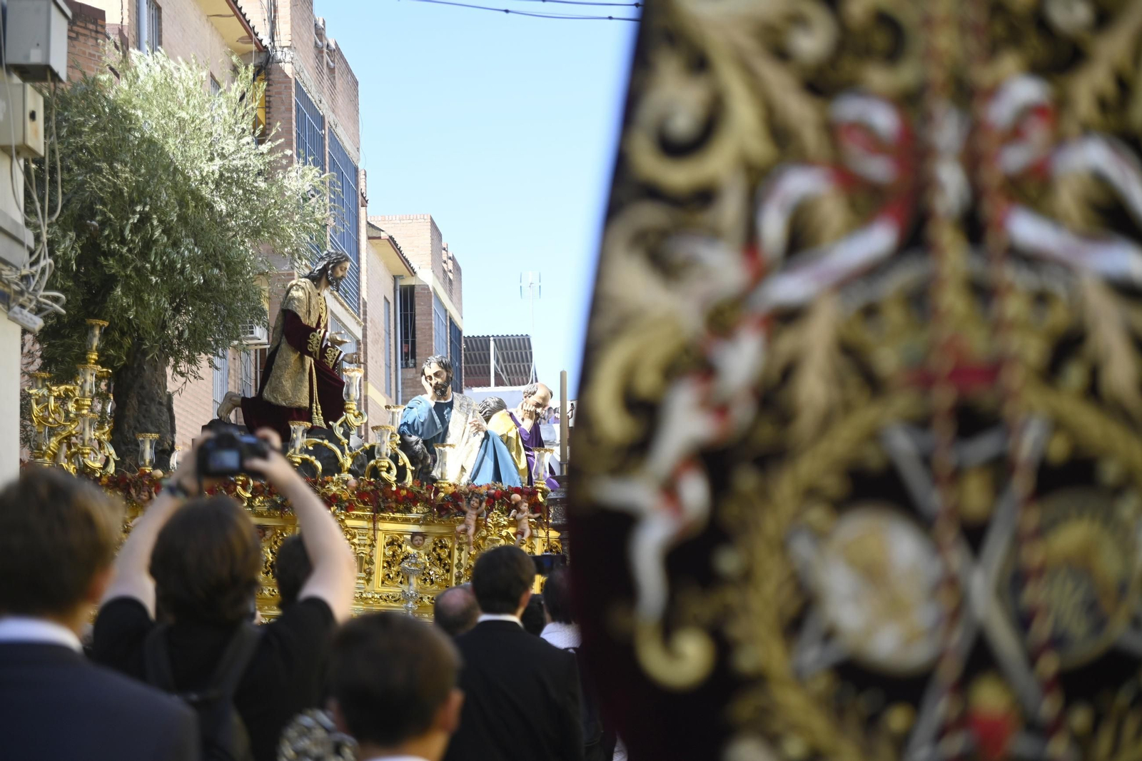 La cofradía de la Oración en el Huerto de Cabra, en el Vía Crucis Magno de Córdoba