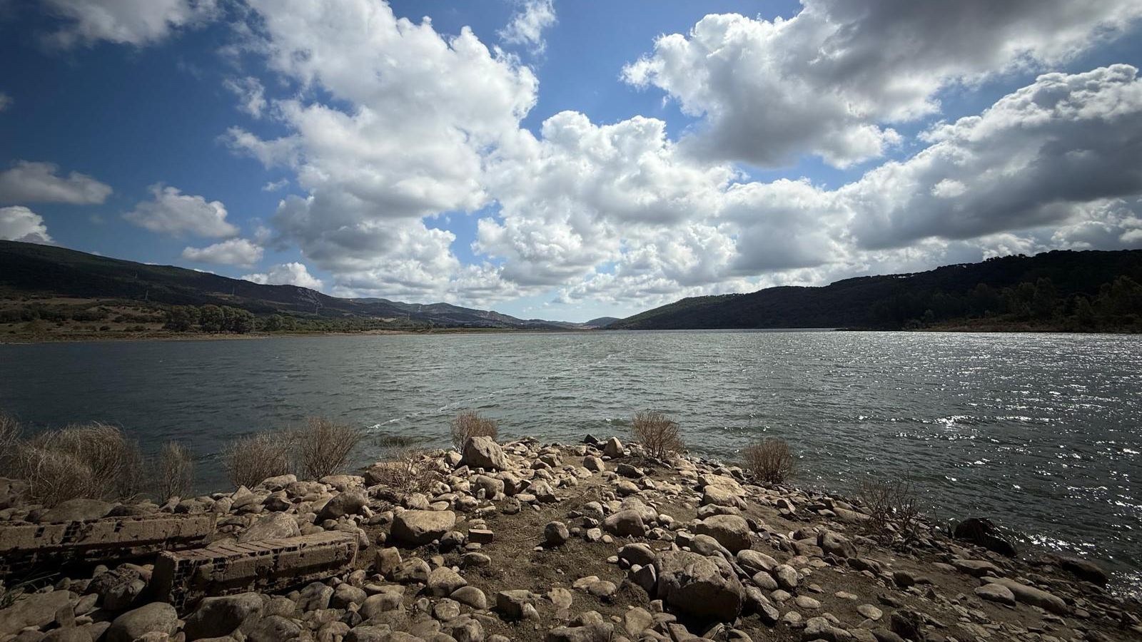 El pantano de Charco Redondo, este 1 de octubre en el estreno del nuevo año hidrológico 2025-2026.