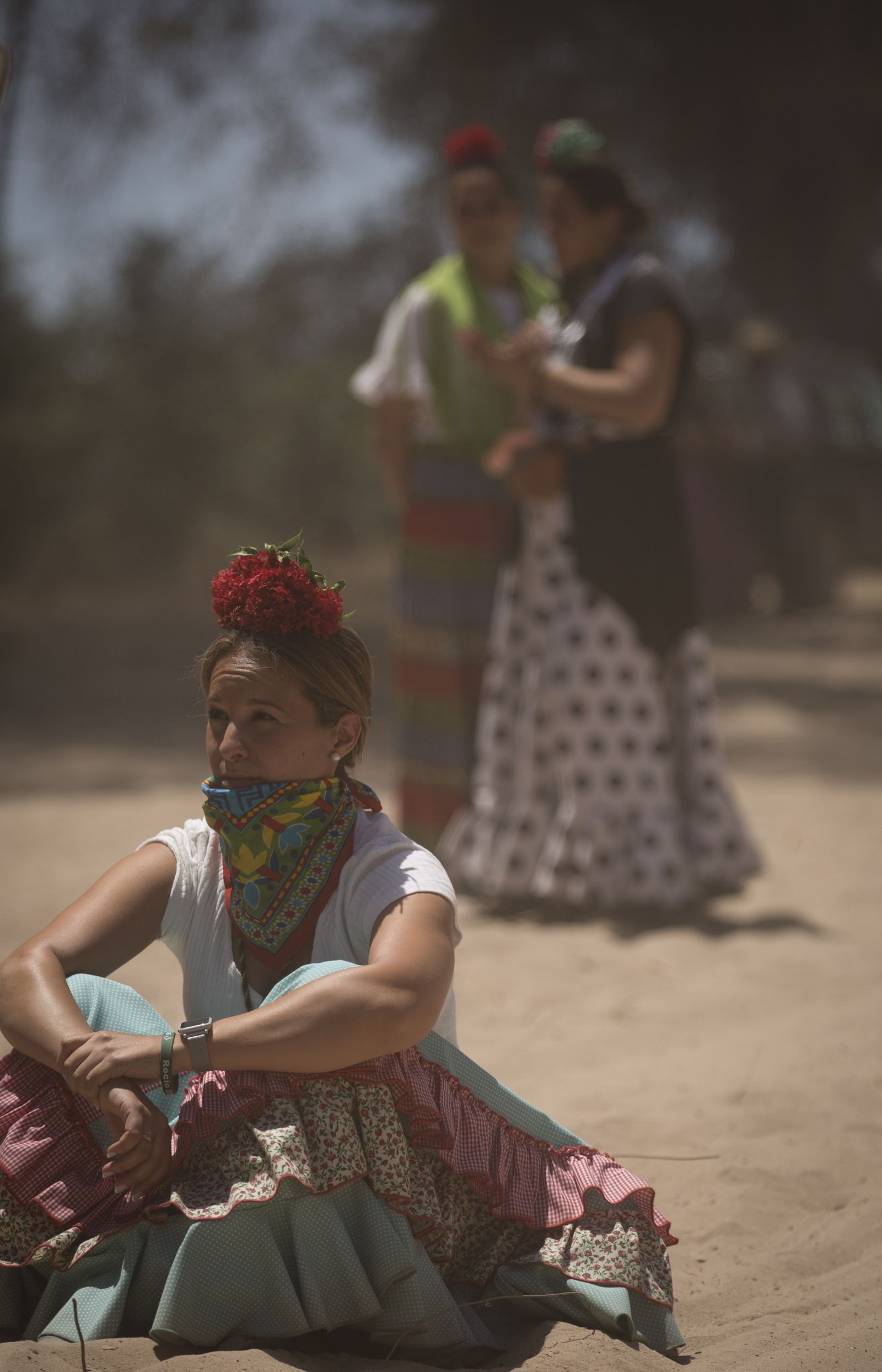 El paso de hermandades del Rocío por la Raya Real