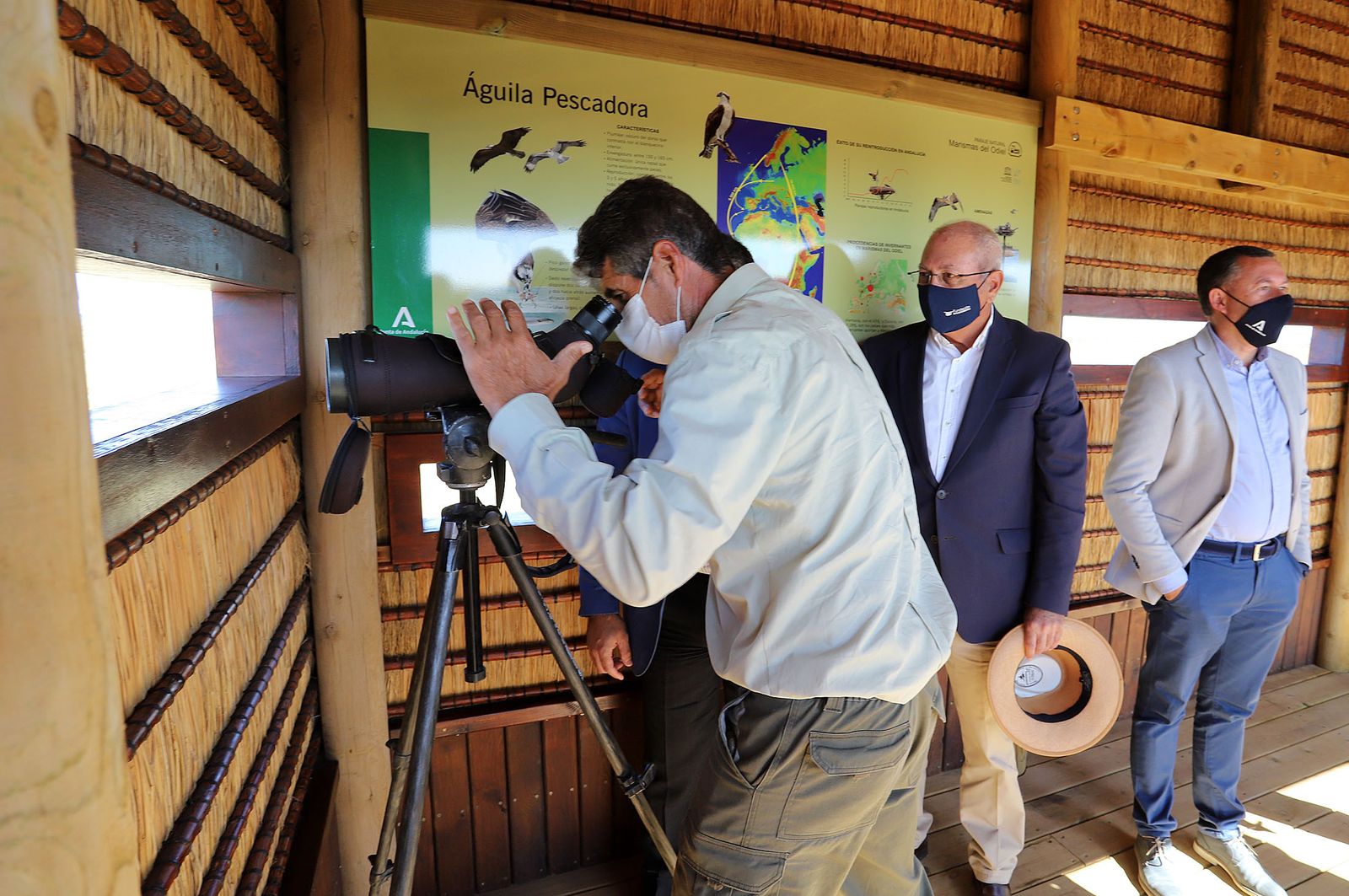 Inauguración del nuevo observatorio del Águila Pescadora en Marismas del Odiel