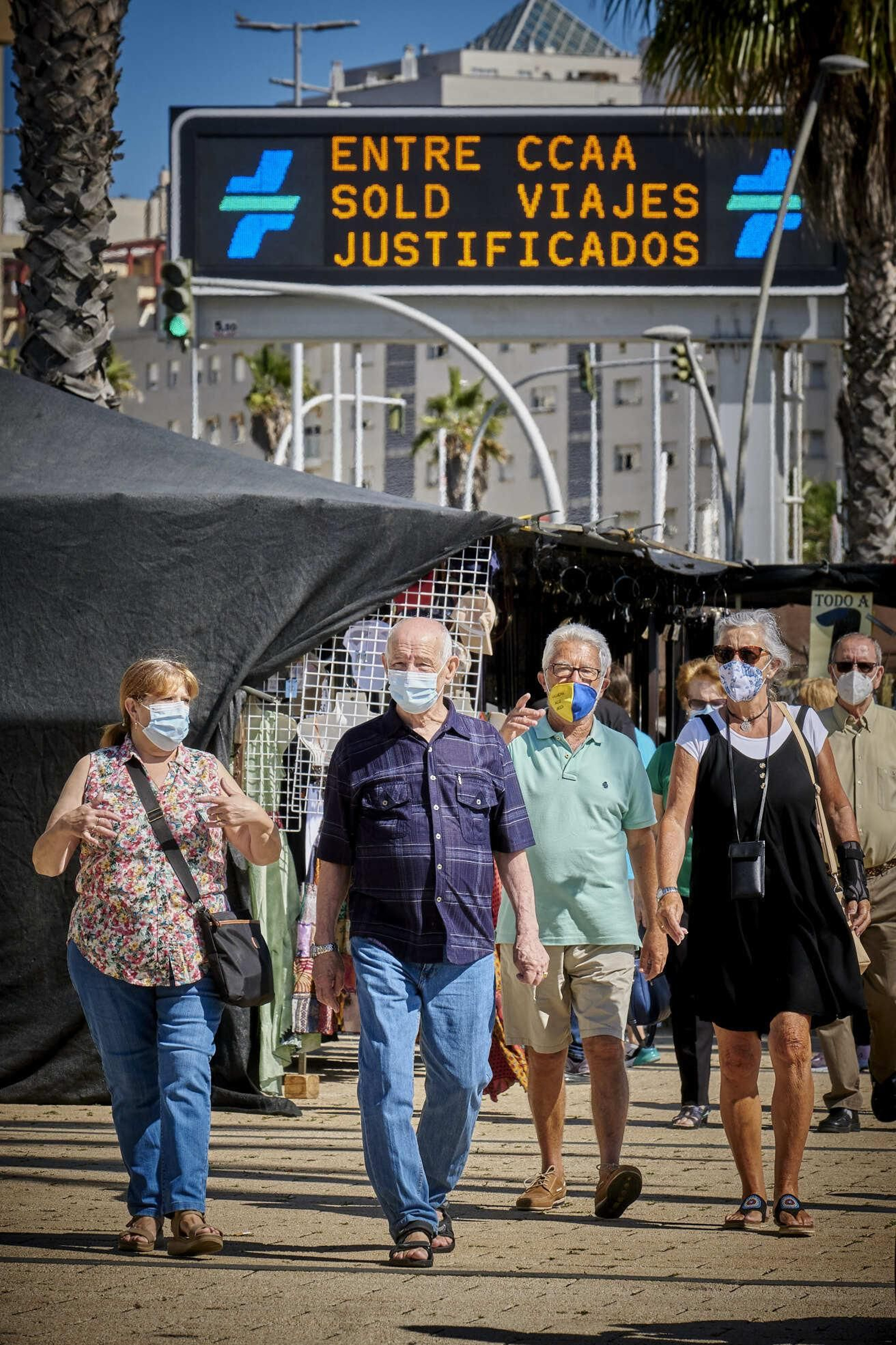 Primer día de 'Piojito' en Cádiz desde que empezó la pandemia.