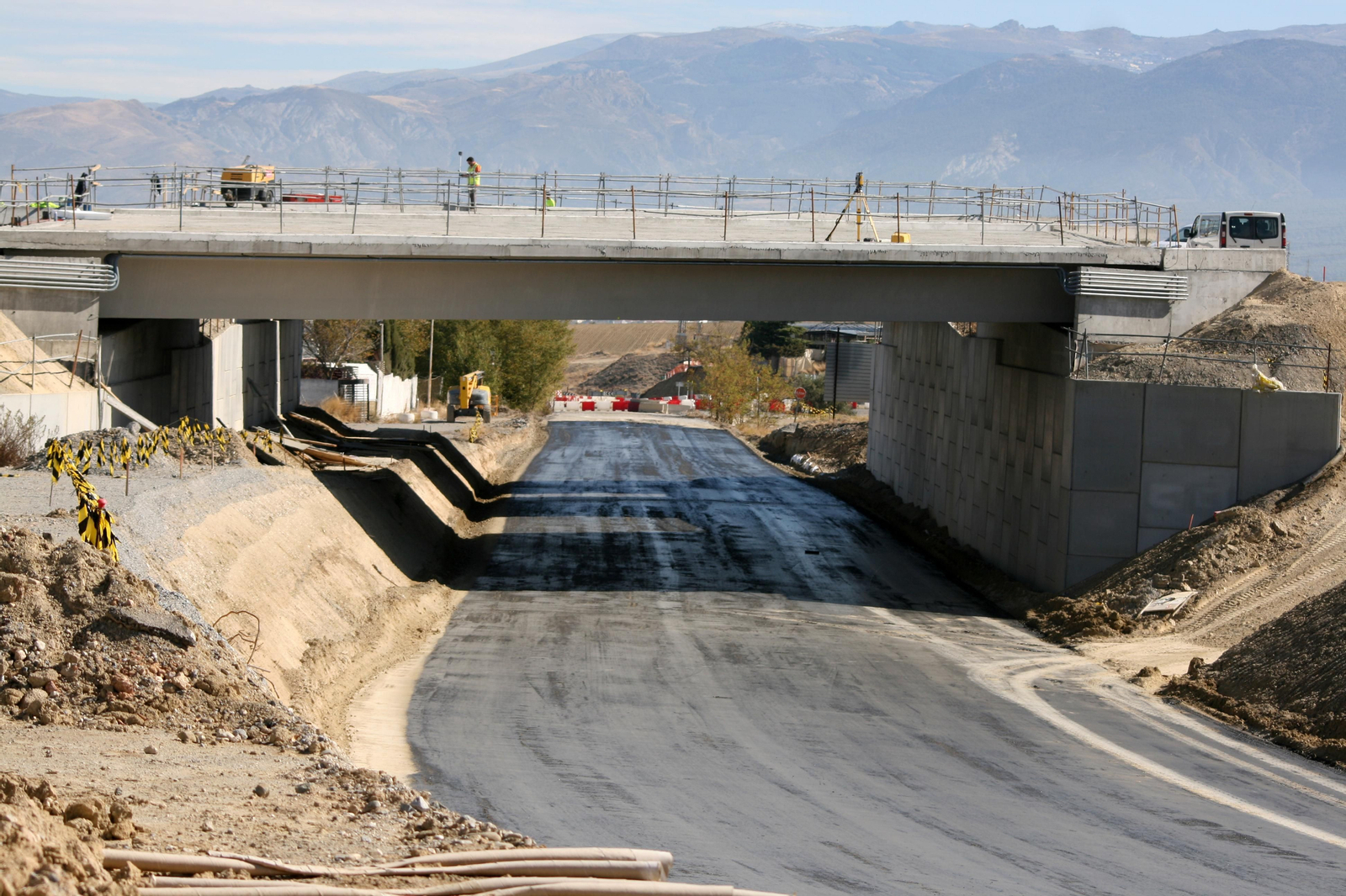 Fotos de la recta final de las obras de la Segunda Circunvalación de Granada