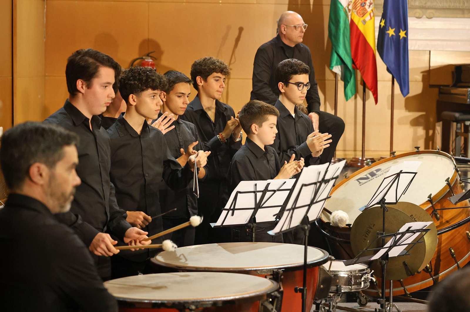 Imágenes del concierto del Conservatorio Profesional de Música 'Javier Perianes' con motivo de la celebración del Día de la Bandera de Andalucía