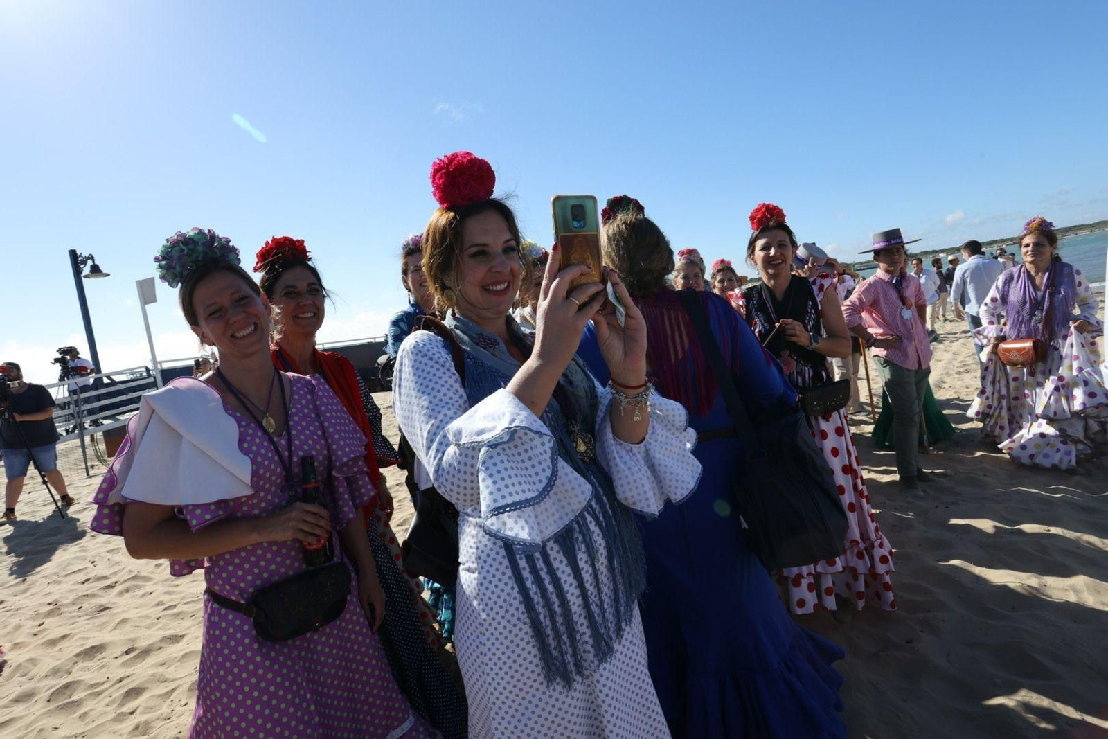 Imágenes del embarque de la Hermadad del Rocío de Jerez