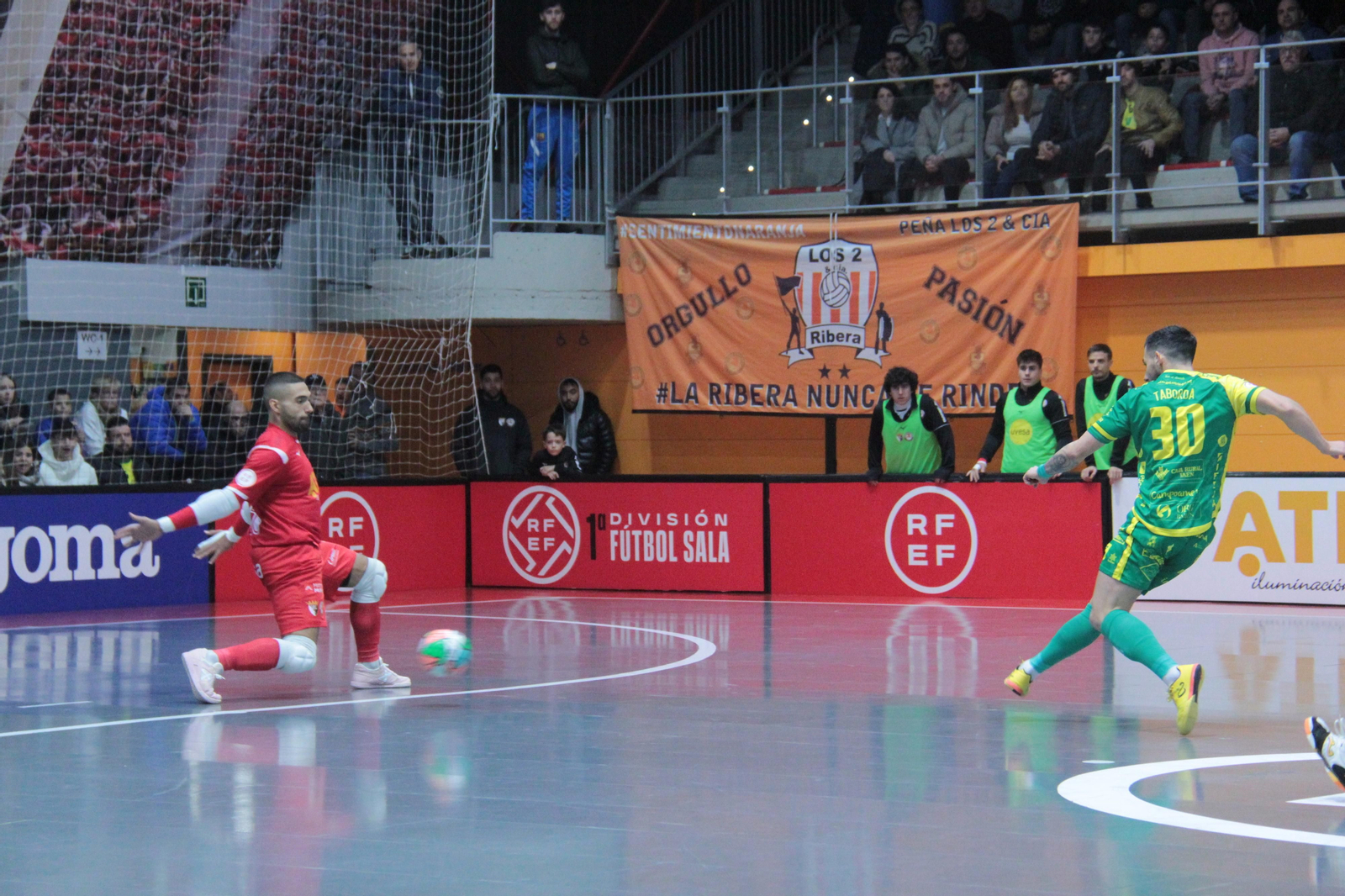 Taborda durante un lanzamiento en el Ciudad de Tudela