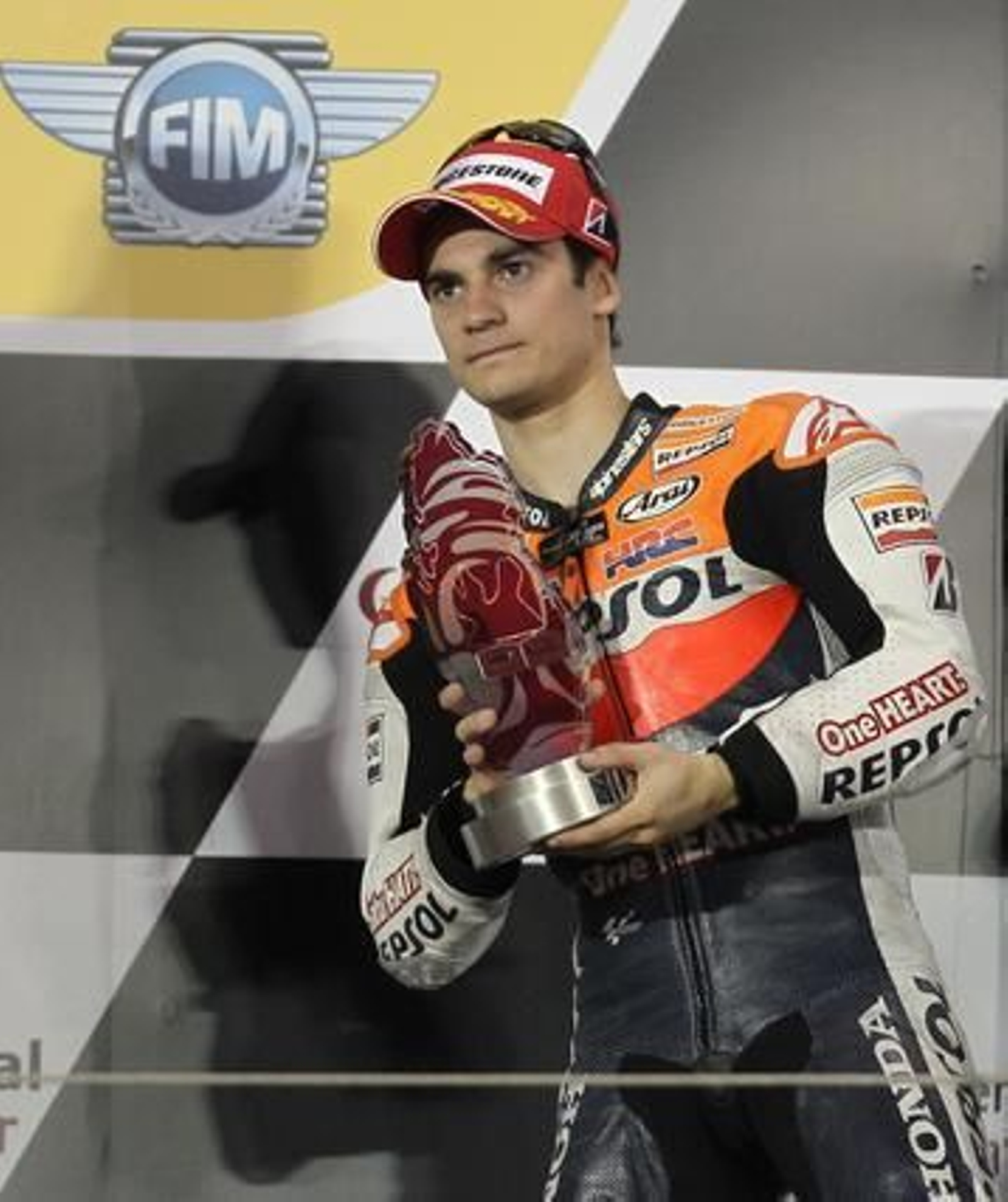 Dani Pedrosa, tercero en Qatar.

Foto: AFP Photo