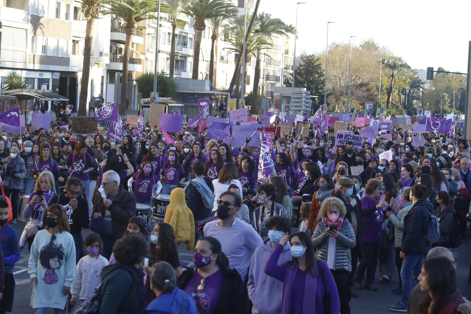 La manifestación del 8M en Córdoba, en fotografías