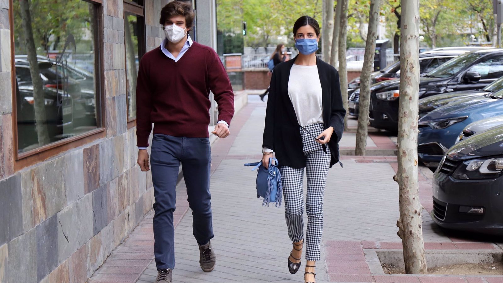 Carlos y Belén, ultimando preparativos hace unos días.