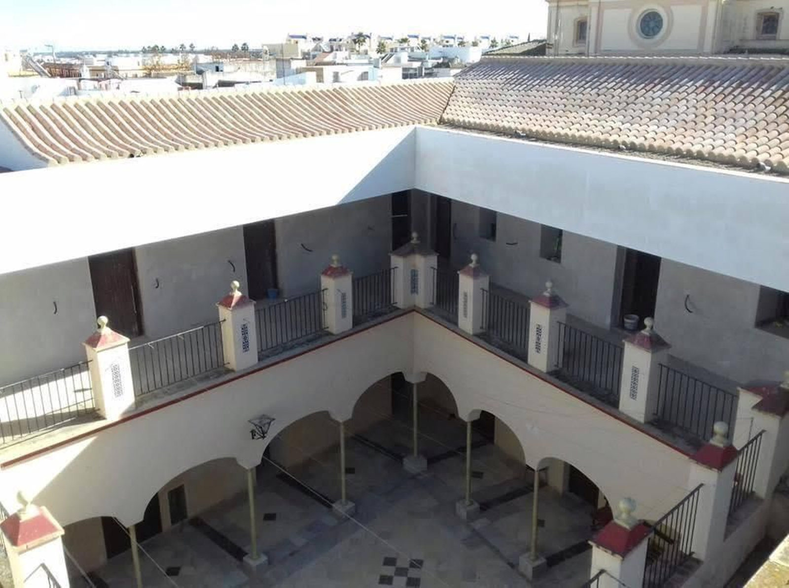 Una vista del estado actual del edificio.