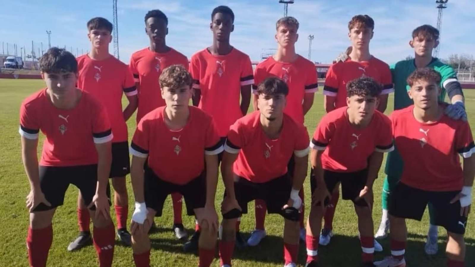 Alineación de La Cañada en su vista a la Ciudad Deportiva José Ramón Cisneros.