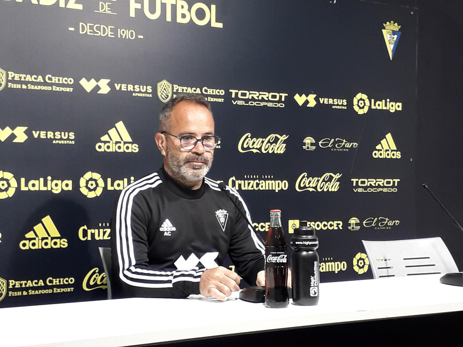 Álvaro Cervera, en la sala de prensa de El Rosal este miércoles.