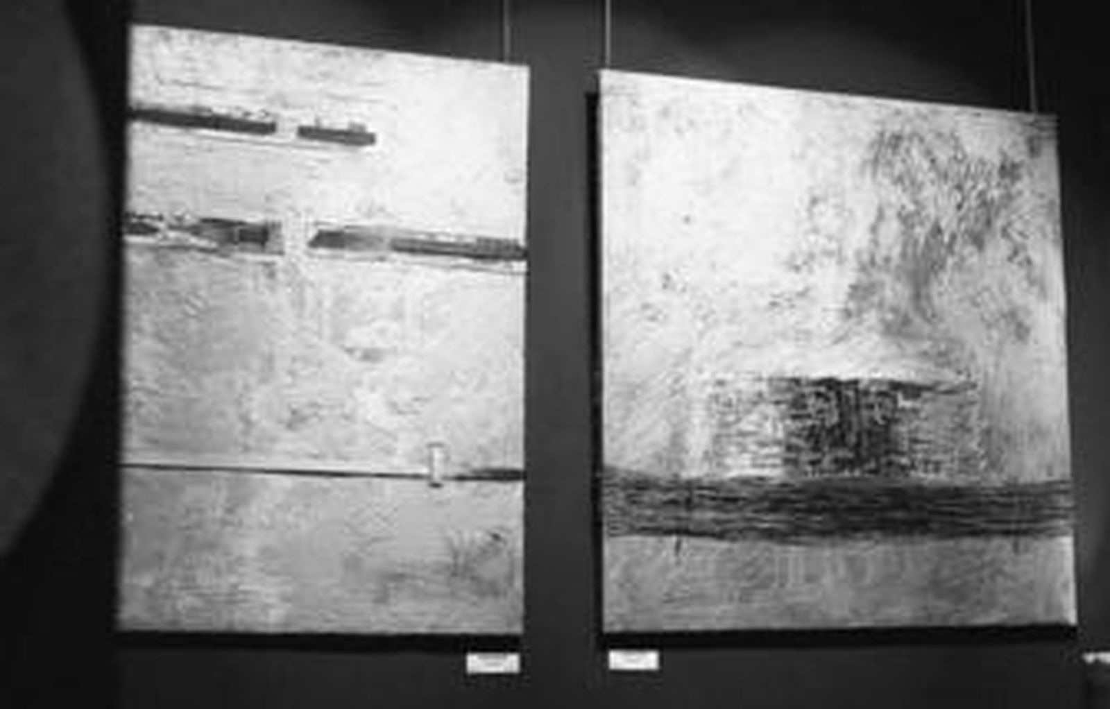 Dos obras de la exposición de Christian Hook.