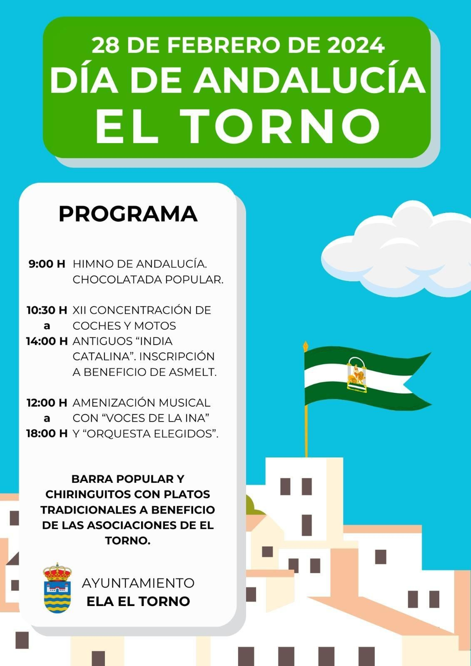 Programación del Día de Andalucía en El Torno.
