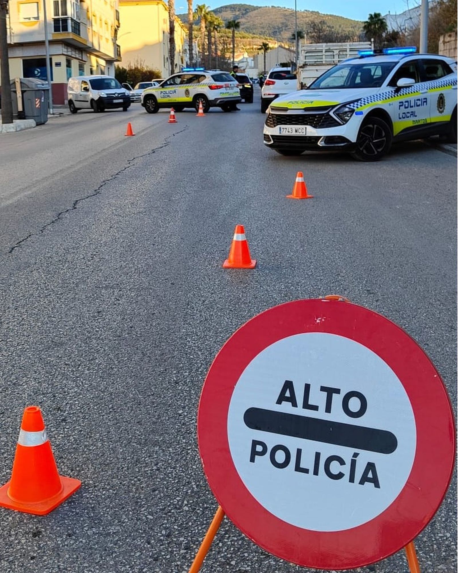 Control de la Policía Local de Martos.