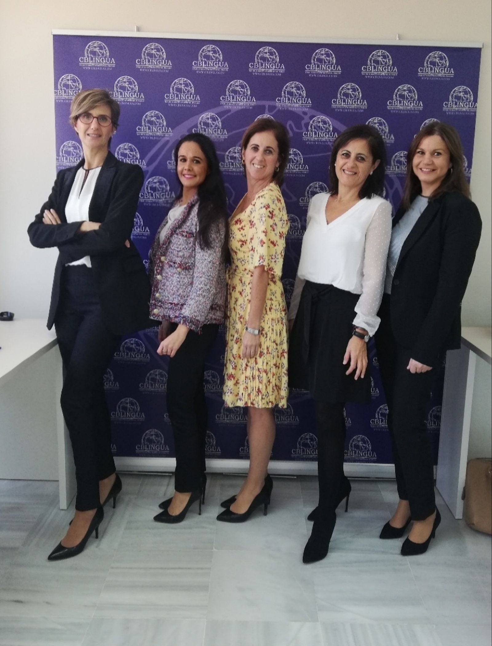 El equipo de la empresa de traducciones CBLingua.