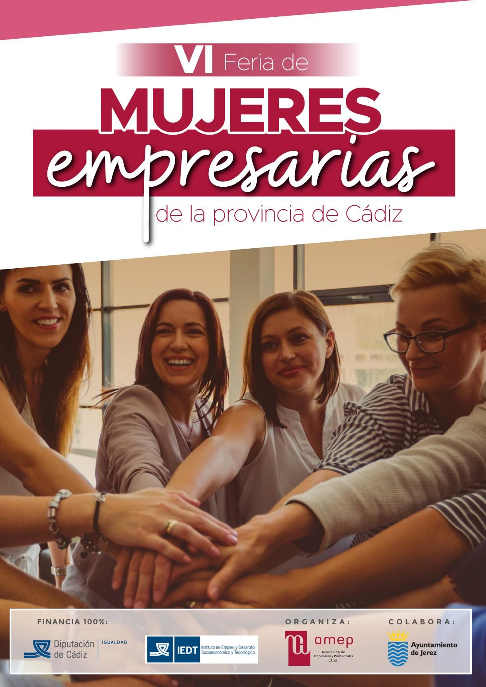 Detalle del cartel de la VI Feria de Empresarias de la provincia.