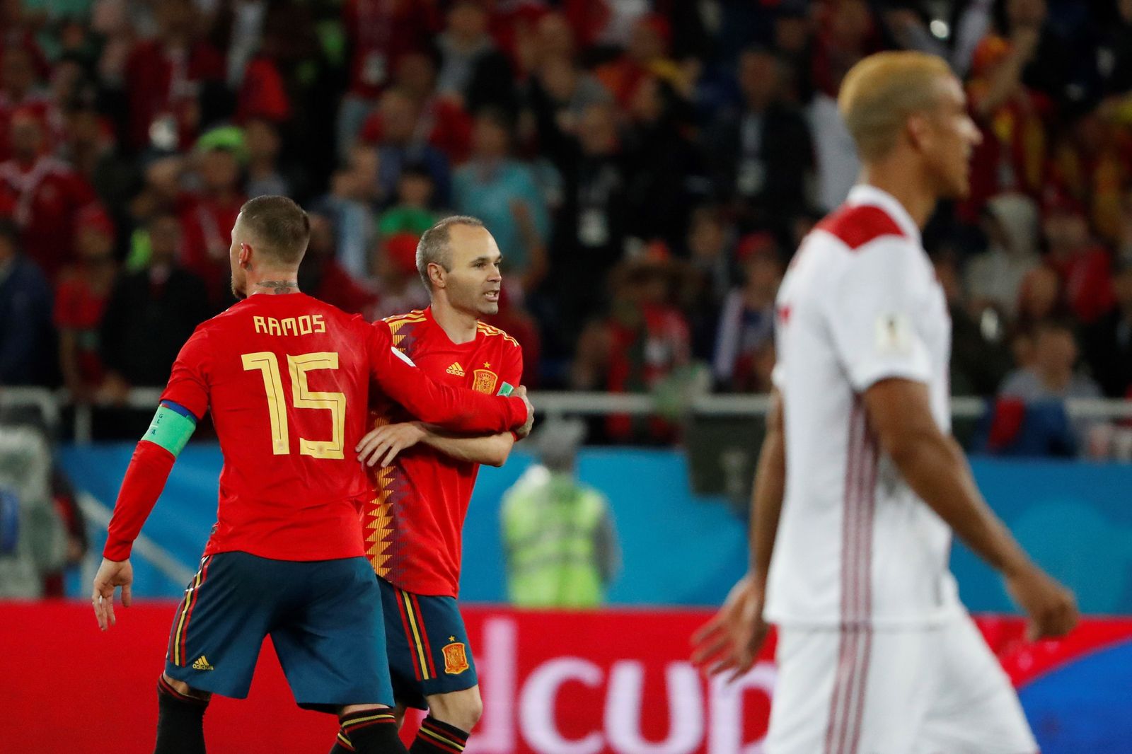 Las imágenes del España-Marruecos