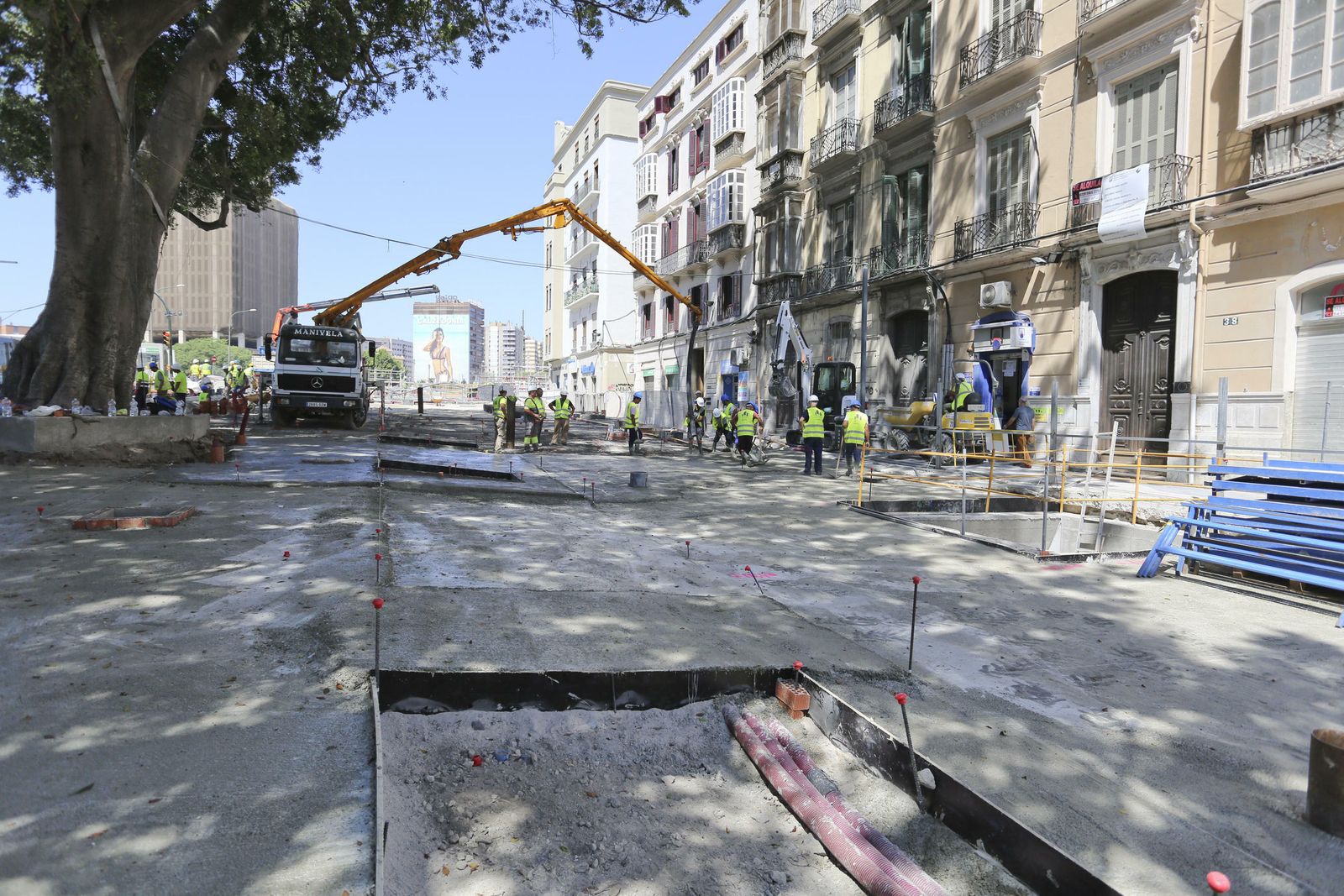 Las fotos de la peatonalización de la Alameda Principal de Málaga