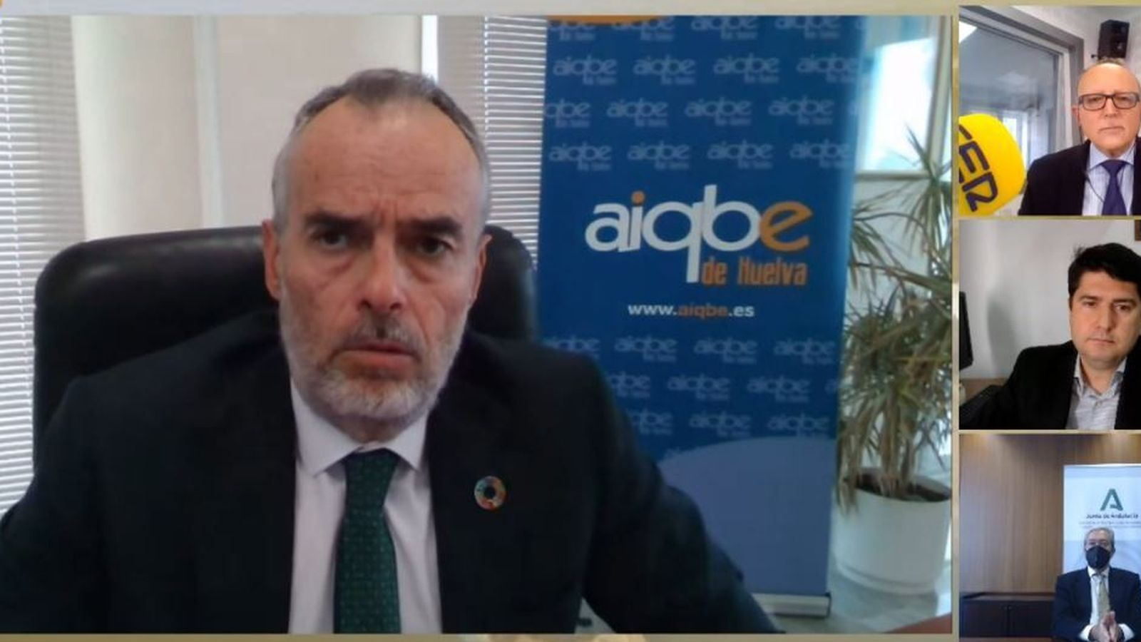 Carlos Ortiz, presidente de la Aiqbe durante su intervención en el día de ayer.