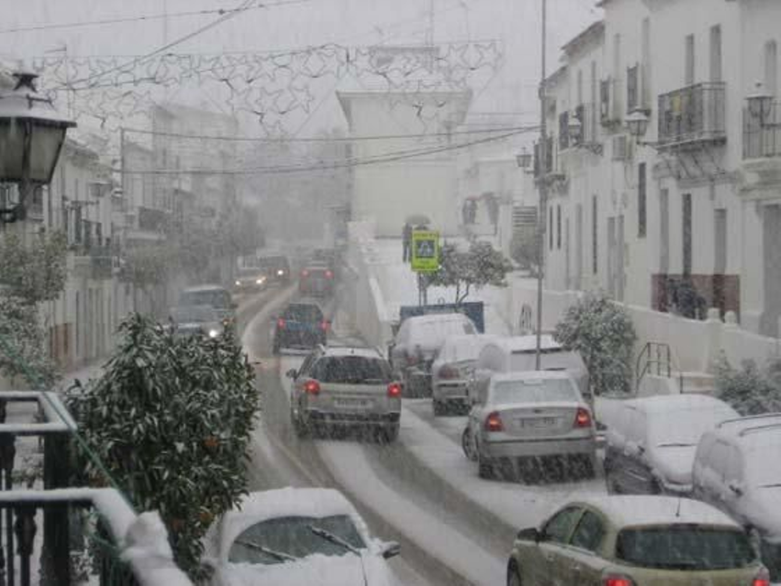 Nieve en Cazalla de la Sierra.

Foto: Pablo Jiménez