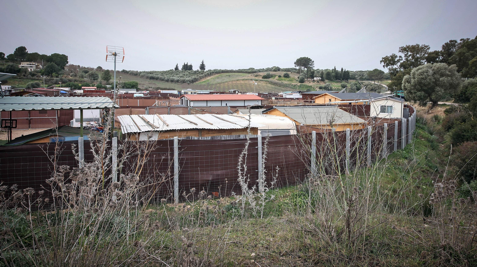 Un grupo de parcelas con edificaciones en Los Garciagos.