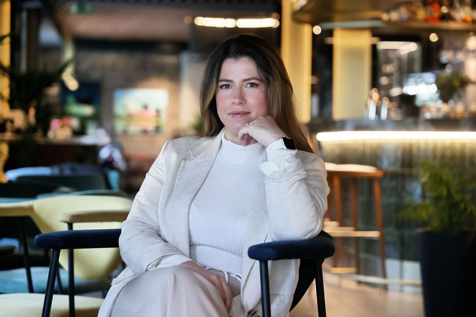 Irene Gómez Calado en otro momento de la sesión de fotos para esta entrevista