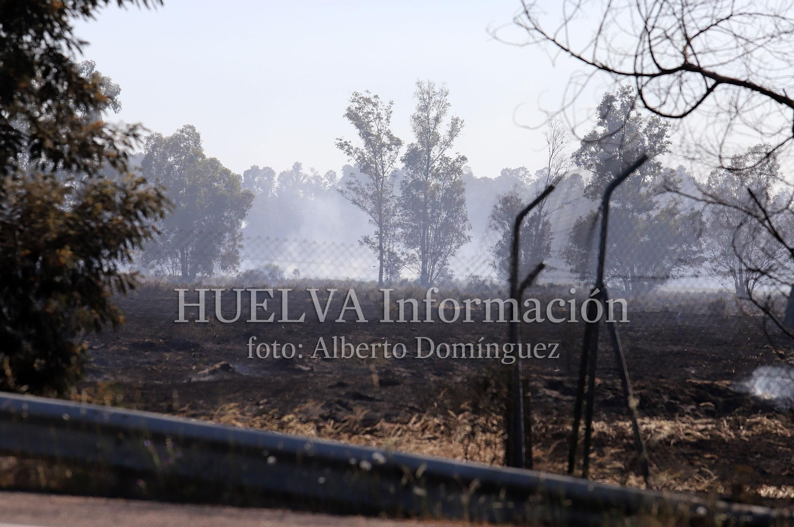Imágenes del incendio en Doñana