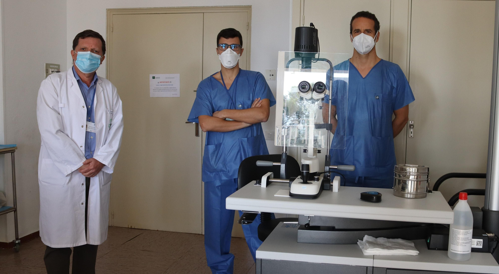 Rafael Villalba, Manuel Arias, Javier Giménez Almenara, especialistas del Reina Sofía.