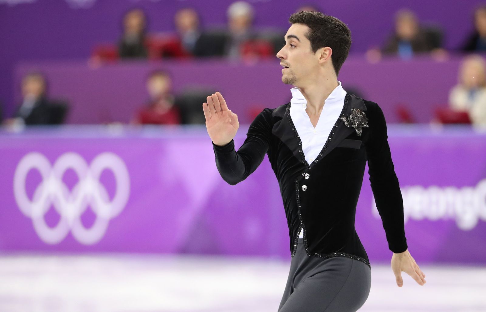 Javier Fernández, durante su ejercicio.