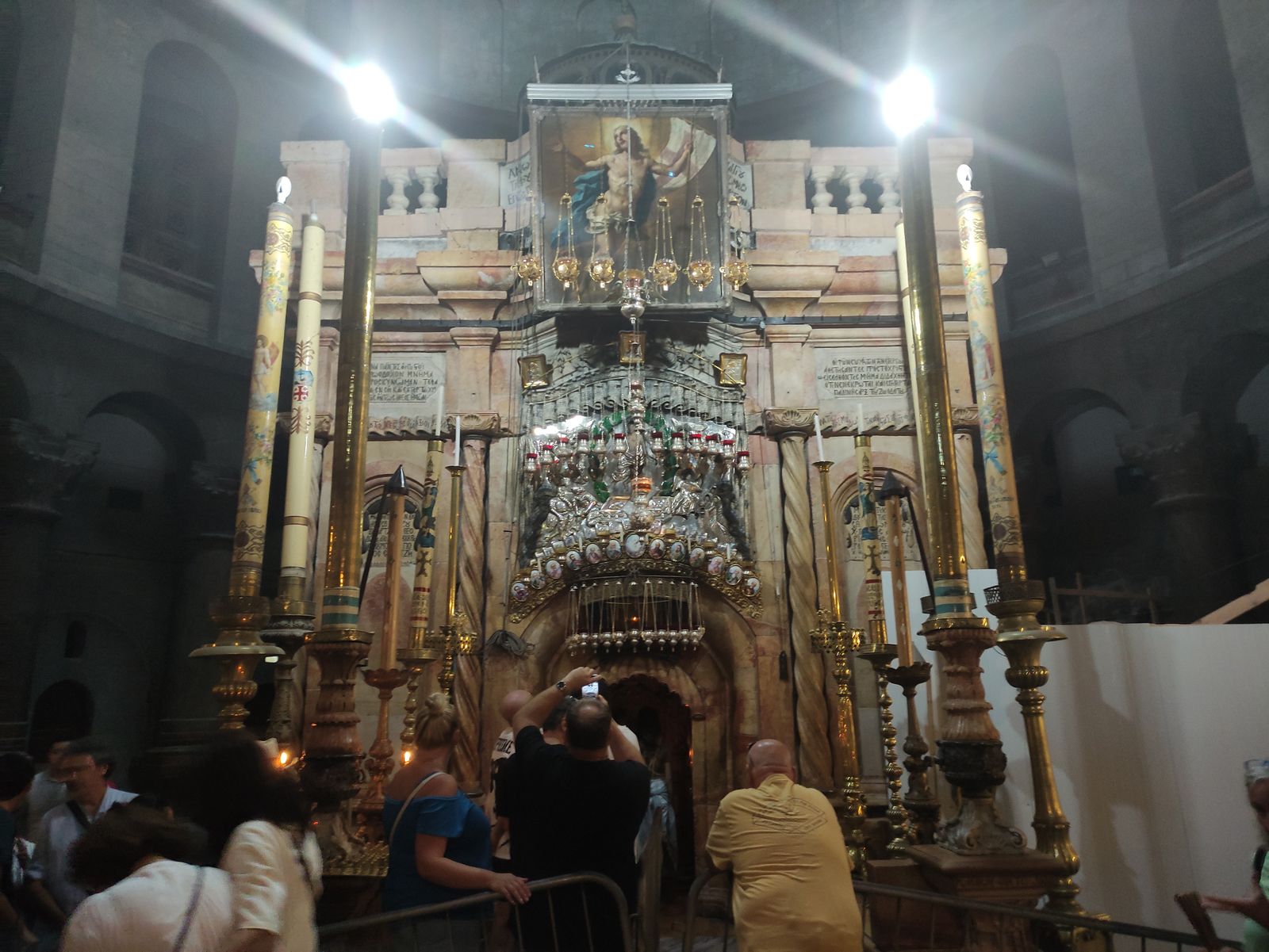 Edículo del Santo Sepulcro en Jerusalén.