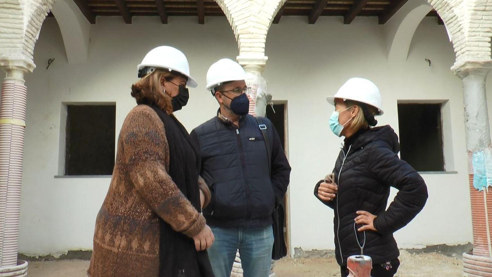 Visita de Amaya e Izco a la Casa de las Columnas