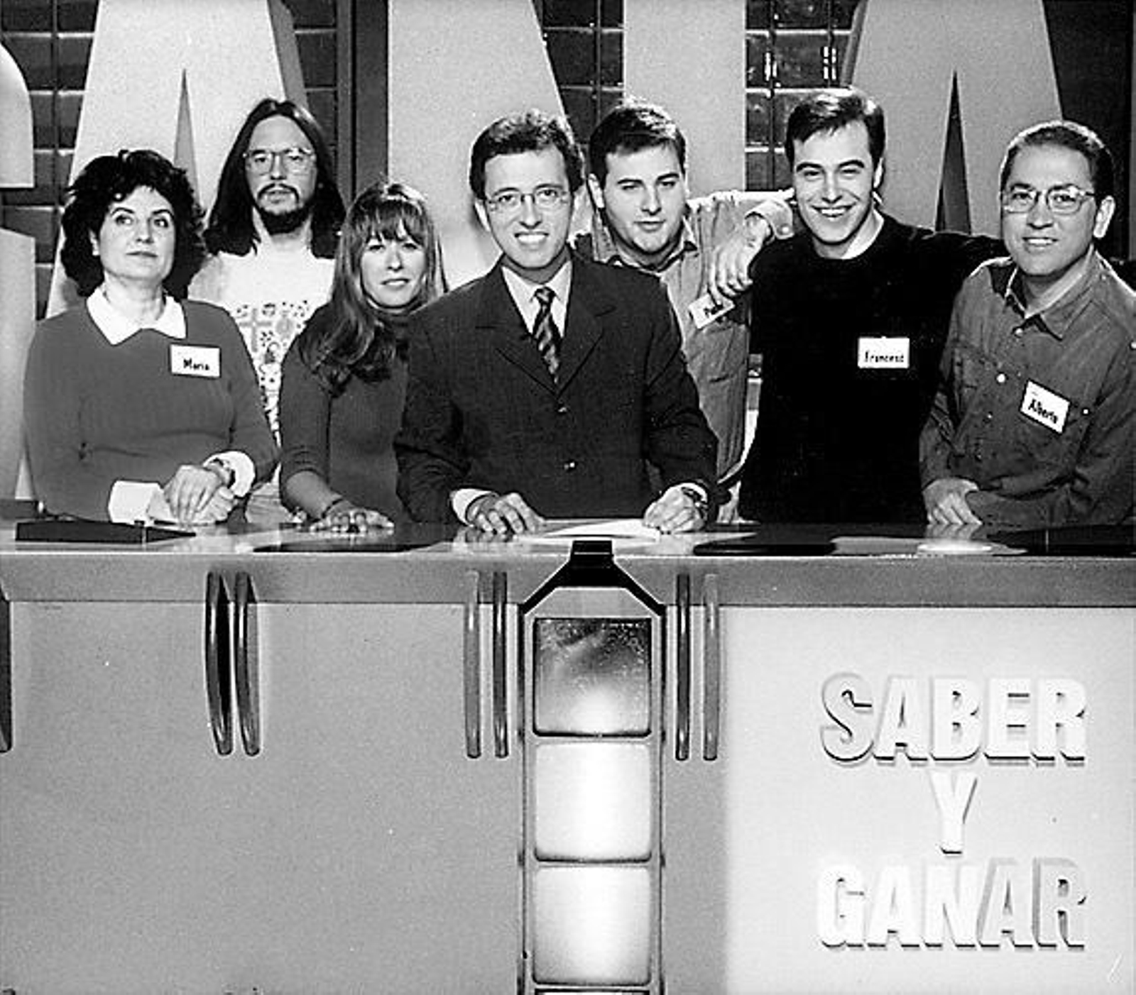 Jordi Hurtado con los Magníficos de los dos primeros años, en 1999