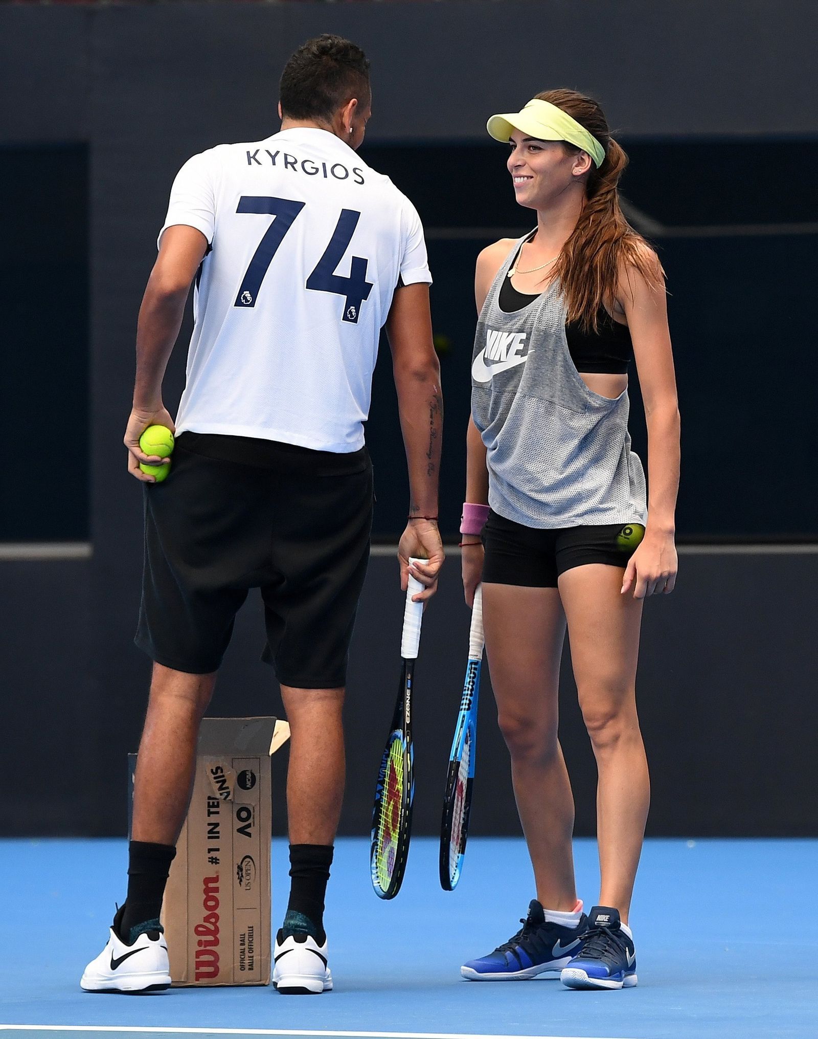 Kyrgios y Tomljanovic, puro glamour