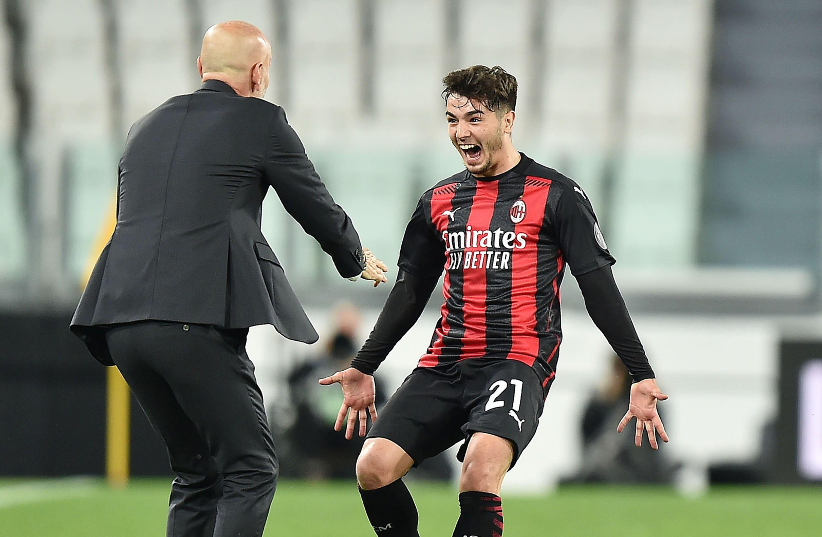 Las fotos del golazo de Brahim a la Juventus en Turín