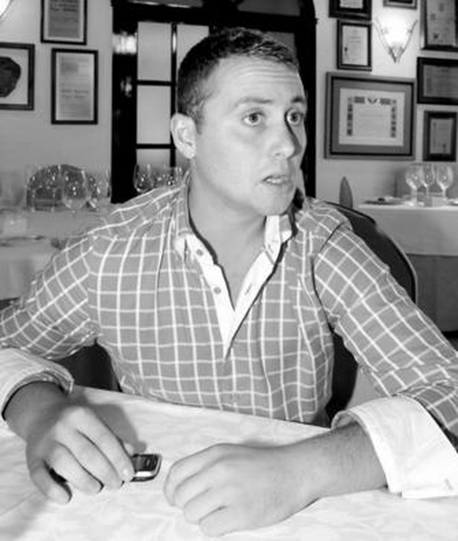 Alejandro Carmona, durante la entrevista.