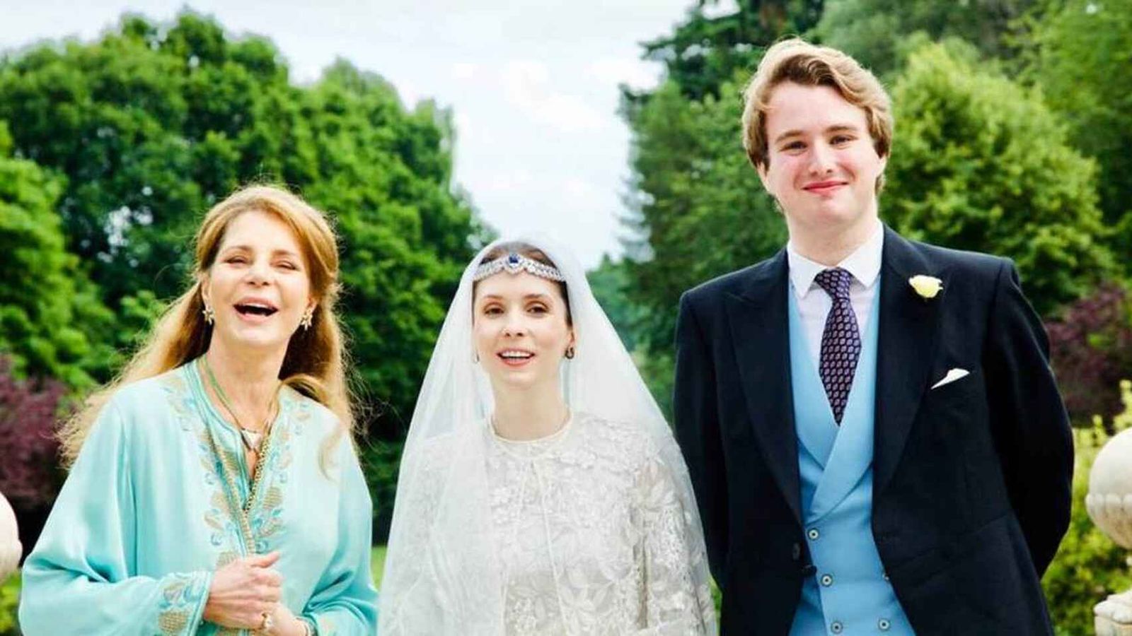 Una de las últimas fotos de Noor, en la boda de su hija pequeña en julio de 2020.